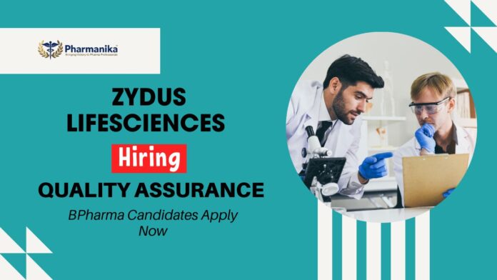 Zydus Lifesciences | Walk-In Interview for Pharma graduates