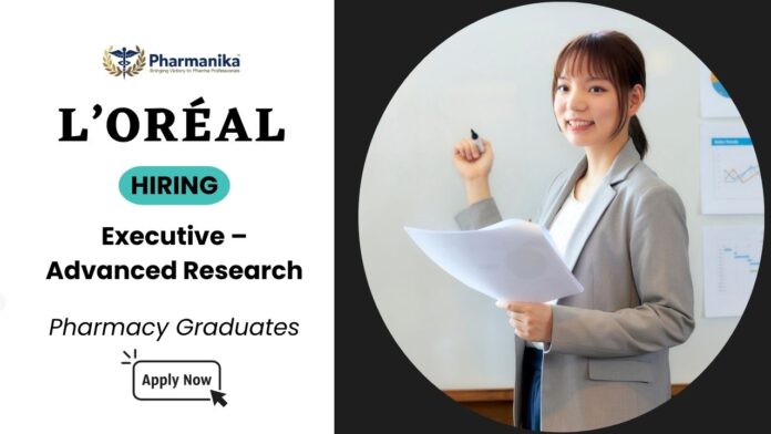 Pharma Vacancies at L’Oréal