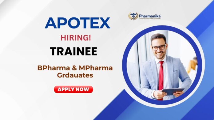 Freshers Job for Pharmacy Graduates at Apotex | Apply