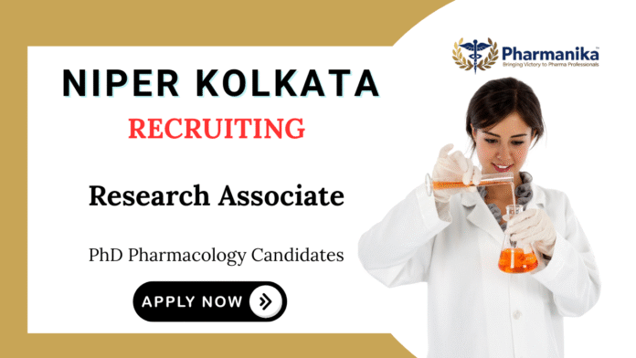 Pharma Jobs at NIPER Kolkata | Apply Now for Research Associate Position
