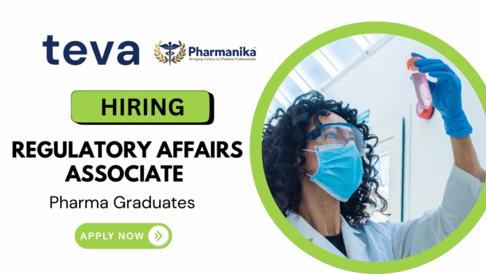 Pharma Regulatory Affairs Associate Job at Teva Pharmaceuticals | Apply Now