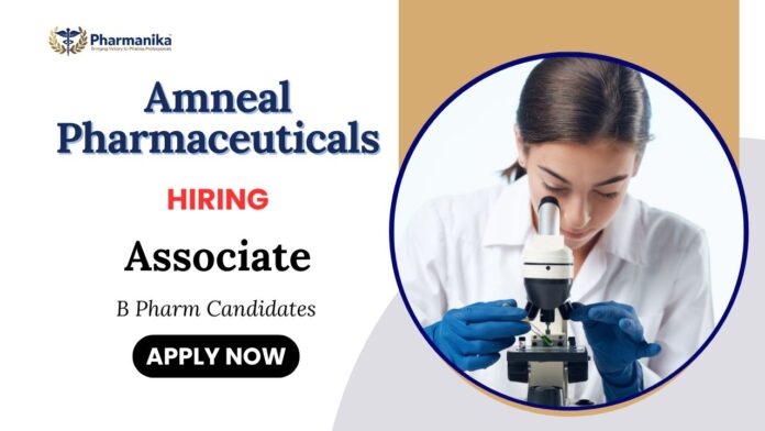 B Pharm Jobs at Amneal | Apply Now for Associate Position