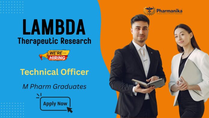 MPharma CDM Job Openings at Lambda Therapeutic Research MPharma CDM Job Openings at Lambda Therapeutic Research