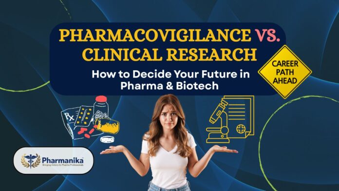 Yellow and Black School Competition YouTube Thumbnail Clinical Research & Pharmacovigilance careers. Explore roles, skills, & growth opportunities. Which Life Sciences career path suits your goals best?