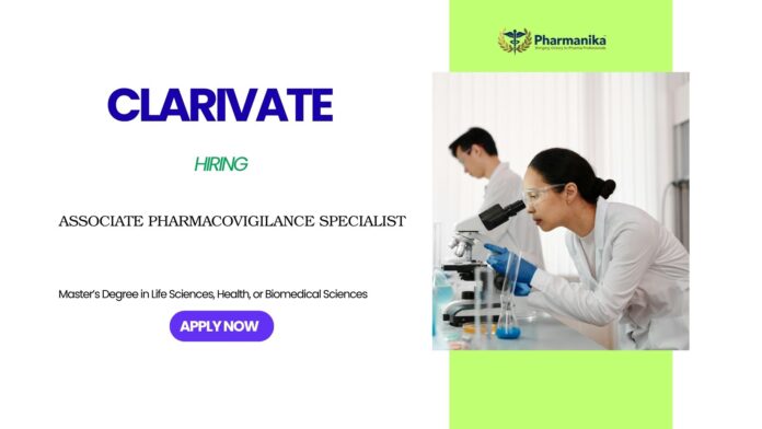 Pharmacovigilance Jobs: Clarivate is Hiring an Associate Pharmacovigilance Specialist | Apply Now for Clarivate career