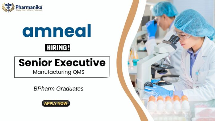 BPharm Job at Ameneal Apply Now for the Senior Executive Position BPharm Job at Ameneal Apply Now for the Senior Executive Position