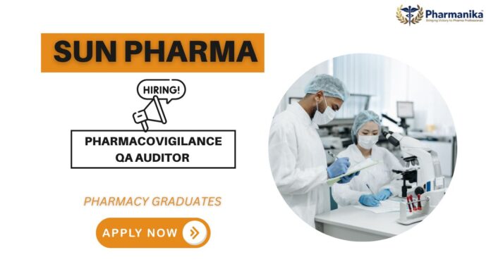 Pharmacovigilance Jobs at Sun Pharma careers– Exciting M Pharm job Opportunity