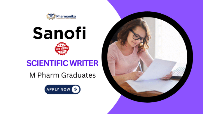 Content Writer Job at Sanofi M Pharma Graduates Apply Content Writer Job at Sanofi | M Pharma Graduates Apply