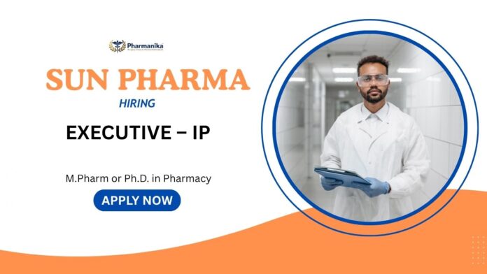 Pharmacy Jobs: Sun Pharma Is Hiring an Executive in Mumbai | Apply Now for Sun Pharma Career | Executive Jobs