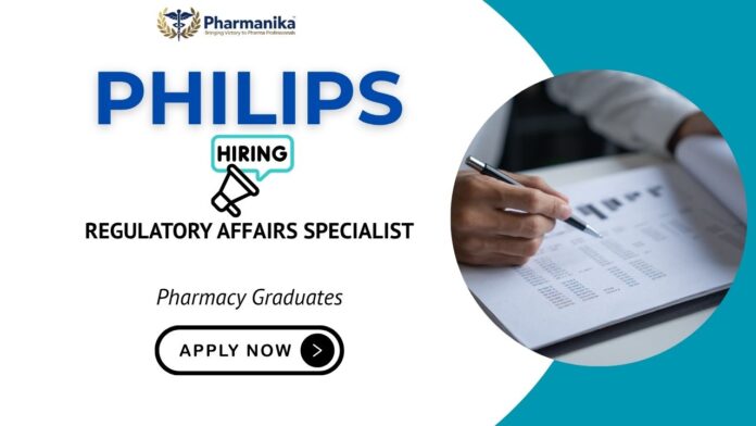 Regulatory Affairs jobs in Bangalore – Philips careers opportunity in Pharma jobs India for Regulatory Affairs Specialis