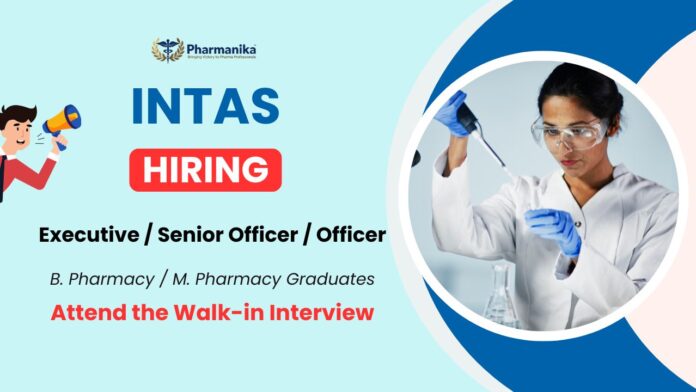 Intas Pharmaceuticals Walk-In Drive For Pharmacy Graduates Intas Pharmaceuticals Walk-In Drive For Pharmacy Graduates