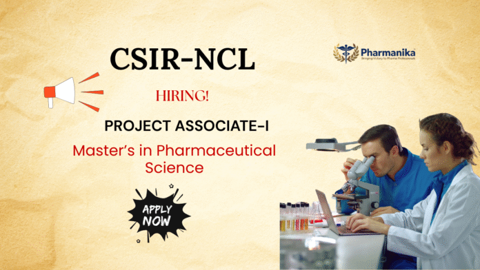 M Pharma Job at CSIR-NCL Apply for Project Associate Role M Pharma Job at CSIR-NCL | Apply for Project Associate Role