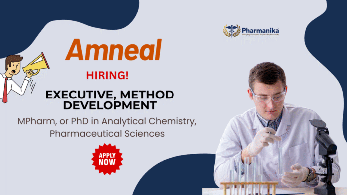 MPharm Job at Amneal Pharmaceuticals Chemistry Graduates can Apply MPharm Job at Amneal Pharmaceuticals | Chemistry Graduates can Apply