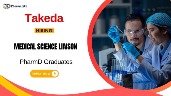 Medical Science Liaison Job for PharmD Graduates at Takeda