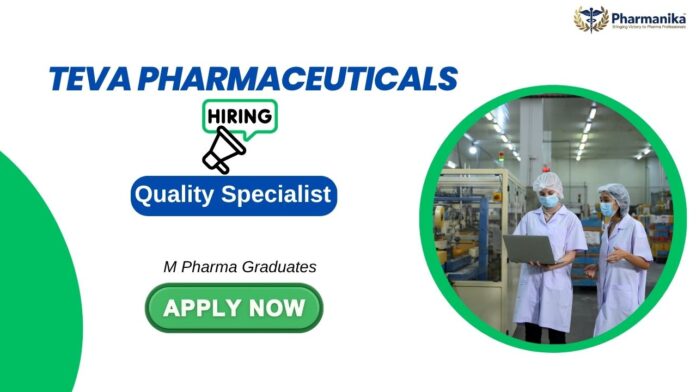Quality Specialist- Pharma Jobs in Bangalore | QA Jobs and B Pharm Jobs at Teva Pharmaceuticals