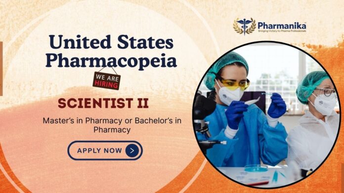 Pharma Job at USP for Scientist Job Role Apply Now Pharma Job at USP for Scientist Job Role | Apply Now