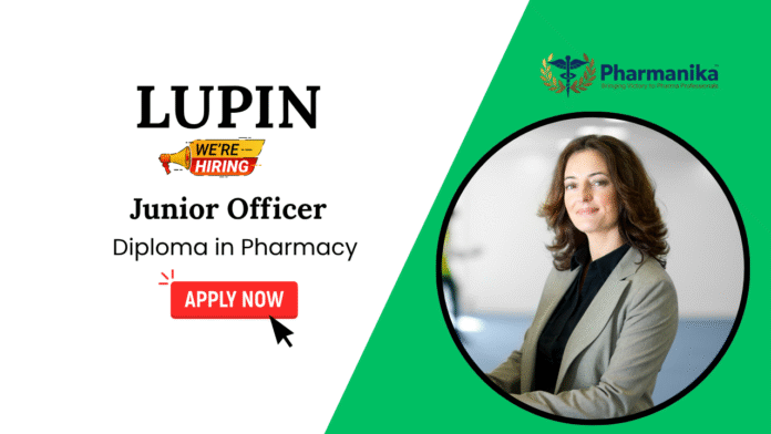 Pharmacy Job at Lupin Apply for Junior Officer Role (1) Pharmacy Job at Lupin | Apply for Junior Officer Role