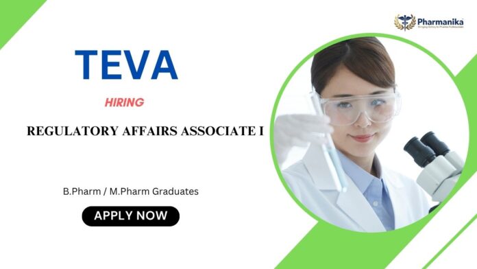 Regulatory Affairs Associate I Regulatory Affairs Jobs: Teva is Hiring a Regulatory Affairs Associate I | Apply Now for Teva Career