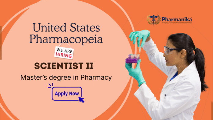 Scientist Job at USP M Pharma Graduates can Apply Scientist Job at USP | M Pharma Graduates can Apply