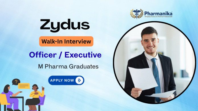 Walk-In Interview M Pharm Job at Zydus Lifesciences at Vaccine Technology Centre Walk-In Interview: M Pharm Job at Zydus Lifesciences at Vaccine Technology Centre