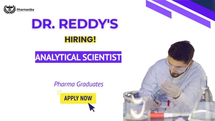 Analytical Specialist Job at Dr. Reddy’s Careers in advanced Pharmaceutical R&D Jobs