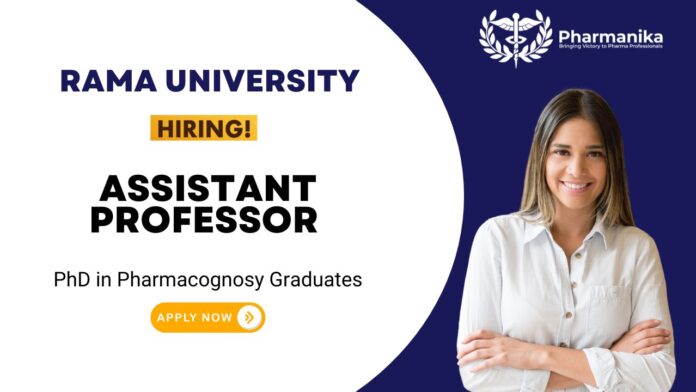 Assistant Professor Job at Rama University PhD Graduates Apply Now