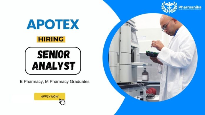 BPharm Job at Apotex Apply Now for the Senior Analyst Position