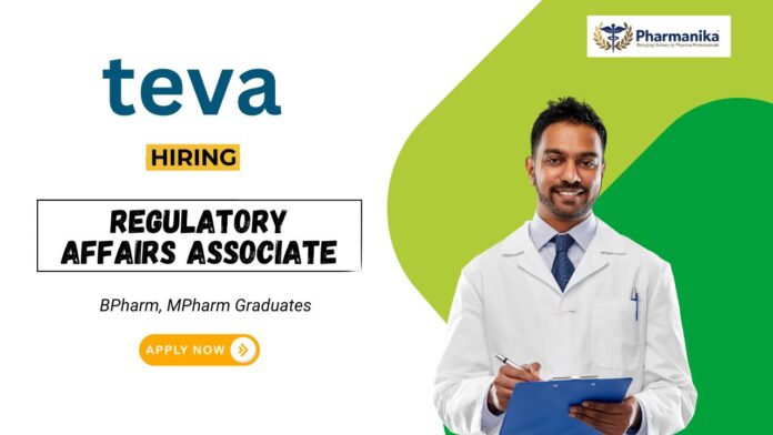 BPharm Job at Teva Pharmaceuticals Apply Now for the Regulatory Affairs Associate Job