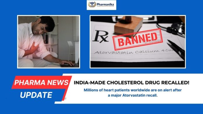Atorvastatin recall FDA alert, over 140,000 bottles of cholesterol drug pulled from US market due to quality issue