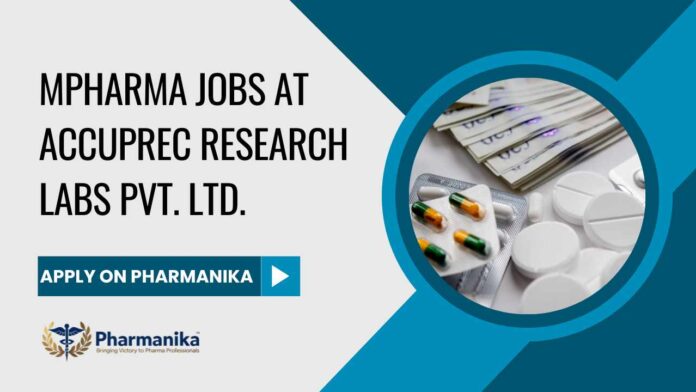 MPharma QA Jobs