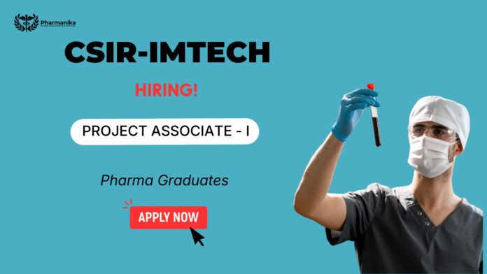 CSIR vacancies 2025 – Project Associate Job and Research Associate Jobs recruitment at CSIR-IMTECH Chandigarh