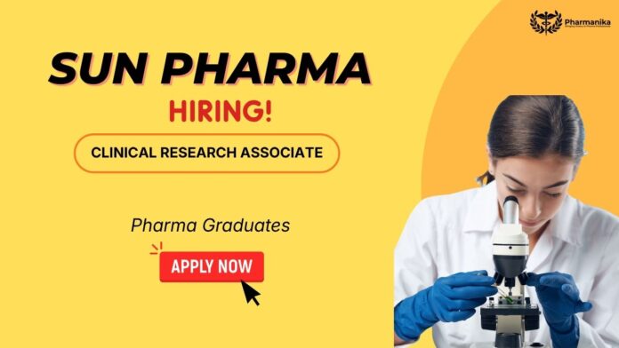 Clinical Research Associate jobs at Sun Pharma Careers Pharma jobs in Chennai