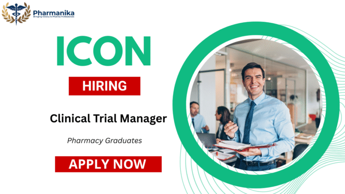 Clinical Trial Manager at ICON plc Bangalore,pharmacy jobs,Pharma jobs