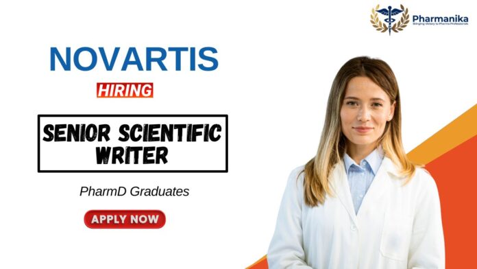 PharmD Job at Novartis | Apply Now for the Senior Scientific Writer Position