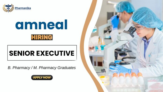 Pharmacy Job at Amneal | Apply Now for the Senior Executive Role 