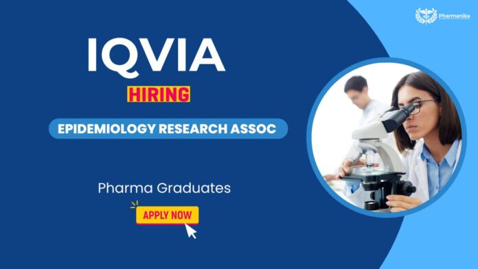 Epidemiology Research Associate 2 at IQVIA – Clinical Research Jobs, IQVIA Careers, Pharma Jobs