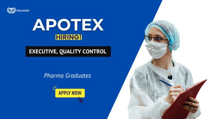Executive QA Operations Opportunity – Apotex Careers QA Jobs Pharma Jobs in Bangalore