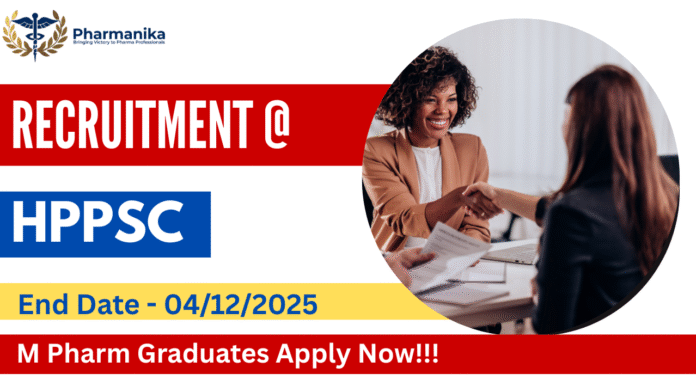 HPPSC Scientific Officer Recruitment 2025,M Pharma jobs,Pharmacy Jobs