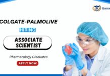 Pharmacology Job at Colgate-Palmolive | Master’s Pharma Graduates Apply Now Pharmacology Job at Colgate-Palmolive | Master's Graduates Apply Now
