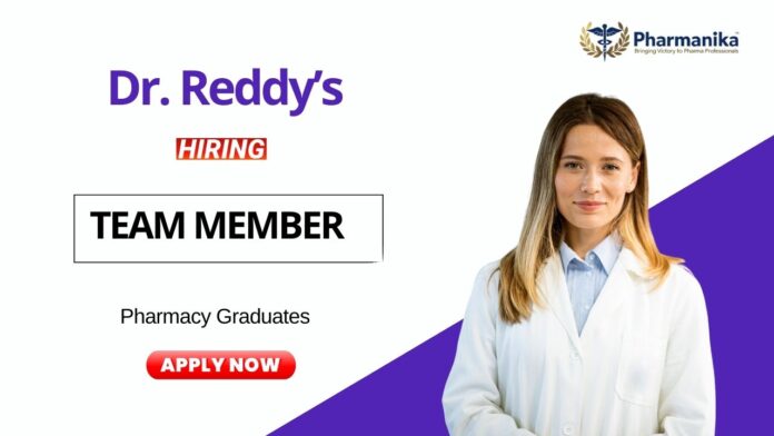 Pharmacy Job at Dr Reddy's Laboratories Apply Now for the AFL Partner Role (1)