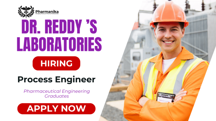 Process Engineer–PAT at Dr. Reddy’s Hyderabad ,Pharmaceutical Engineering Jobs , Dr Reddy's Careers