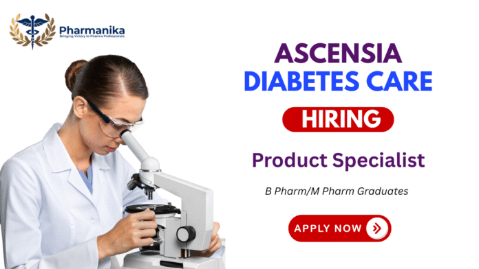 Product Specialist Job at Ascensia Diabetes Care Chandigarh, b pharmacy jobs,M Pharma jobs