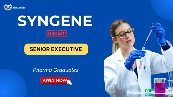 QC Jobs at Syngene Careers – Pharma Jobs in Bangalore
