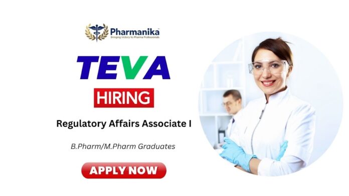 Regulatory Affairs Associate Job at Teva Pharmaceuticals,teva careers,b pharm jobs