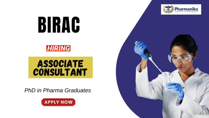 Regulatory Affairs Job at BIRAC Pharma Graduates Apply Now