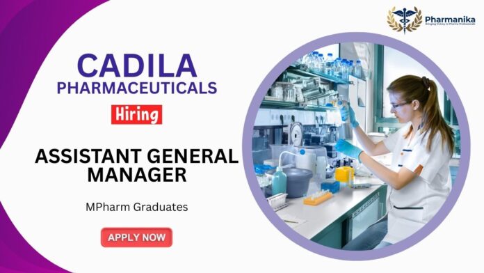 Research Associate Position at Cadila Pharmaceuticals MSc Graduates Apply Online. MPharm Job