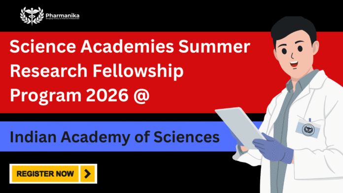 SRFP 2026 - Summer Research Fellowship Program 2026 at IAS ,Research jobs,ias careers