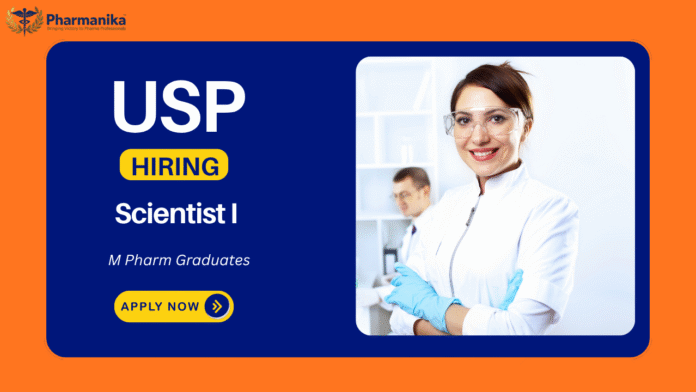 Scientist I Verification Program Job at USP Hyderabad,M Pharm jobs,Pharmacy Jobs