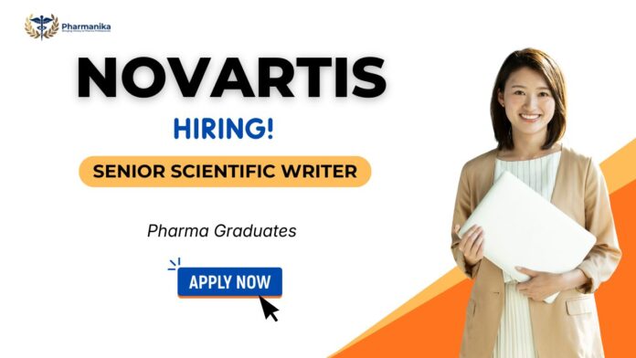 Senior Scientific Writer role at Novartis Careers – ideal for medical writer jobs and Scientific Writing Jobs in India