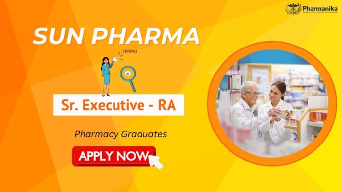 Regulatory Affairs Jobs at Sun Pharma – M Pharm Job Opening for Sr. Executive in Baroda